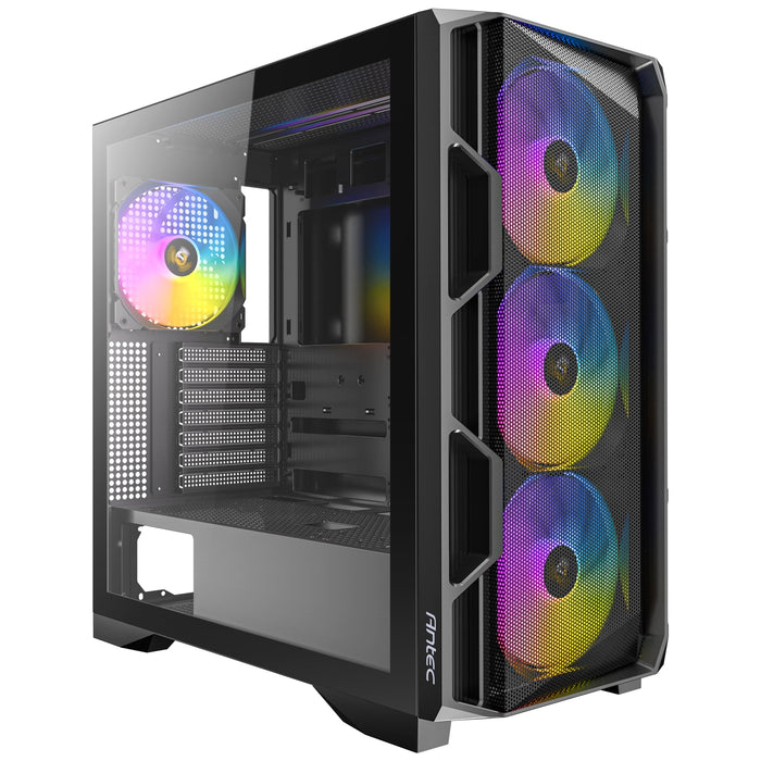Antec AX1000 ARGB Mid Tower Gaming Case – E-ATX, 4 Fans, Glass