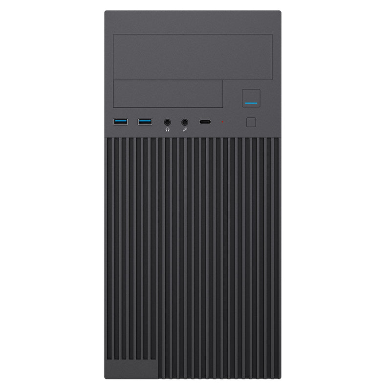CiT Mentor Micro-ATX PC Case with USB Type-C & 80mm Fan - IT Supplies Ltd