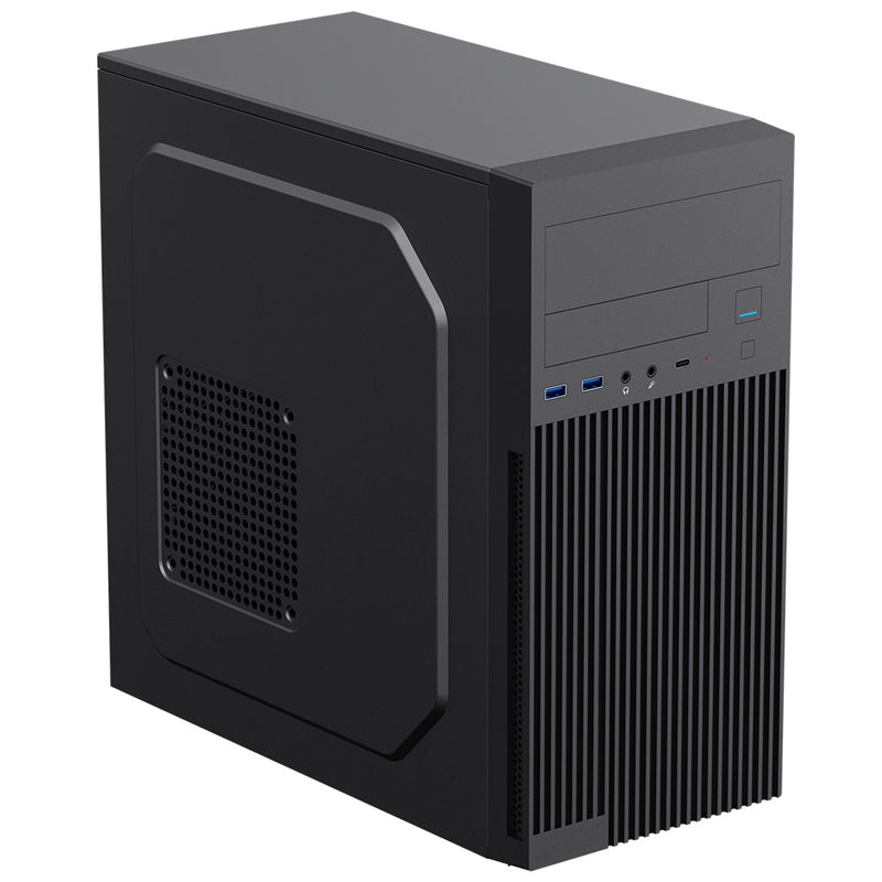 CiT Mentor Micro-ATX PC Case with USB Type-C & 80mm Fan - IT Supplies Ltd