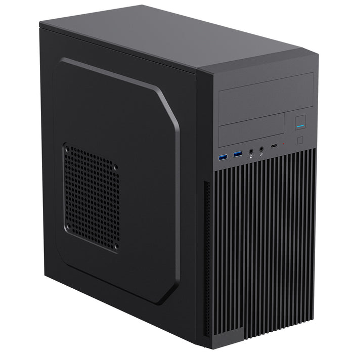 CiT Mentor Micro-ATX PC Case with USB Type-C & 80mm Fan - IT Supplies Ltd