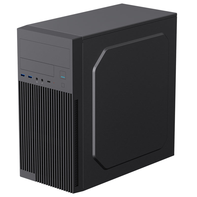 CiT Mentor Micro-ATX PC Case with USB Type-C & 80mm Fan - IT Supplies Ltd