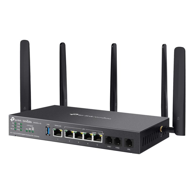 TP-Link Omada DR3650v-4G AX3000 Wi-Fi 6 Gigabit DSL Gateway - IT Supplies Ltd