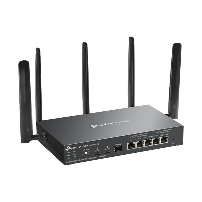 TP-Link Omada ER706WP-4G AX3000 4G+ Gigabit VPN Gateway with PoE