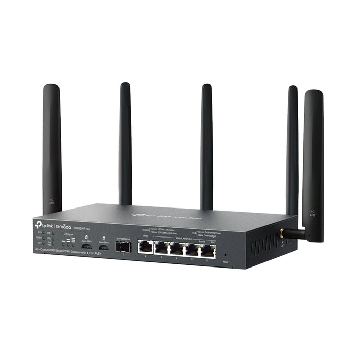 TP-Link Omada ER706WP-4G AX3000 4G+ Gigabit VPN Gateway with PoE