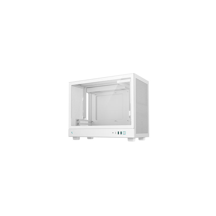 DeepCool CH160 PLUS White – Micro-ATX, 240mm Liquid Cooling Case