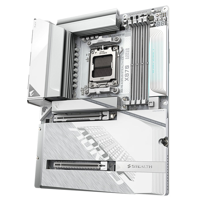 Gigabyte X870 AORUS STEALTH ICE AMD AM5 ATX Motherboard DDR5