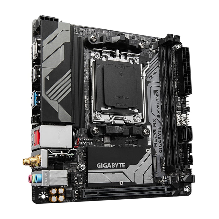Gigabyte A620I AX Mini-ITX AMD AM5 Motherboard – DDR5, Wi-Fi 6E, 2.5GbE