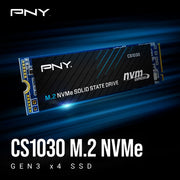 PNY CS1030 250GB NVMe SSD - PCIe Gen3 x4, 2500MB/s Read - IT Supplies Ltd