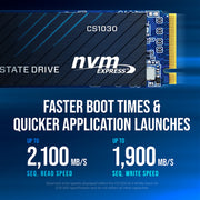 PNY CS1030 250GB NVMe SSD - PCIe Gen3 x4, 2500MB/s Read - IT Supplies Ltd