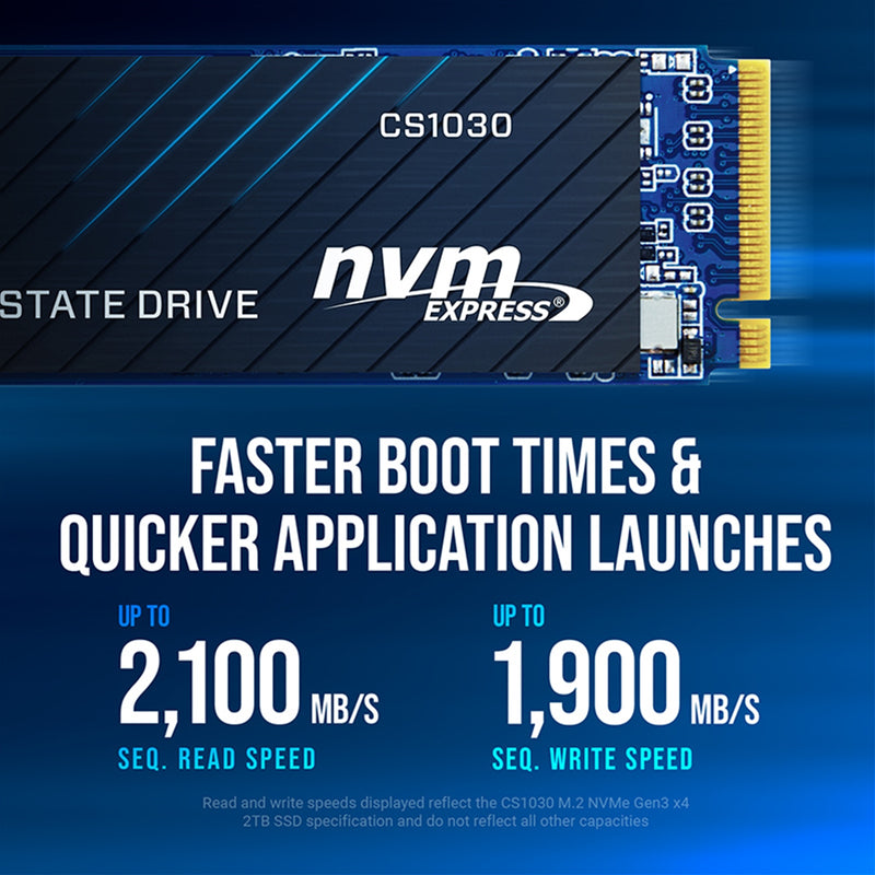 PNY CS1030 250GB NVMe SSD - PCIe Gen3 x4, 2500MB/s Read - IT Supplies Ltd