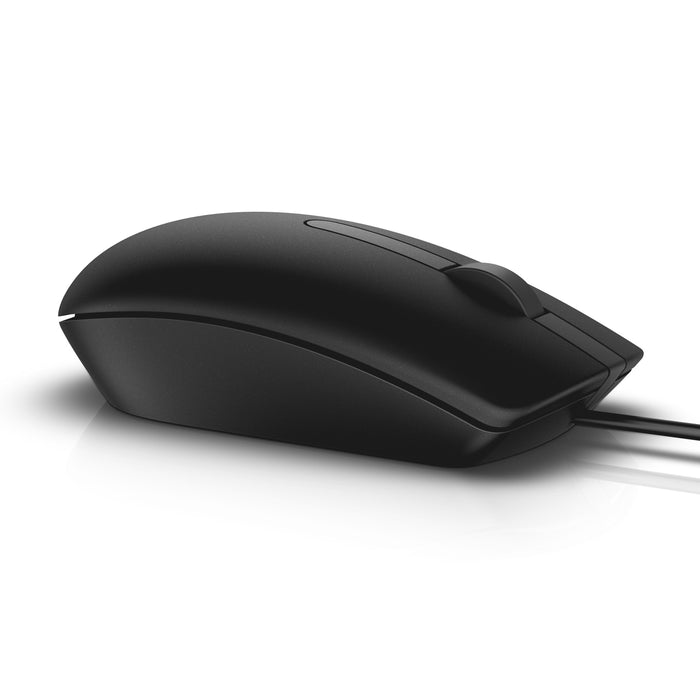 Dell MS116 Wired USB Mouse – 1000 DPI, Ambidextrous, Plug & Play