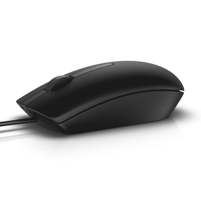 Dell MS116 Wired USB Mouse – 1000 DPI, Ambidextrous, Plug & Play