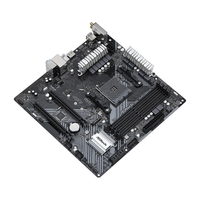 ASRock B450M/ac R2.0 AM4 DDR4 Micro ATX Motherboard