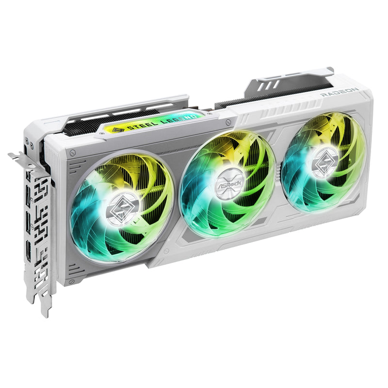 ASRock Radeon RX 9070 XT Steel Legend 16GB GDDR6 Graphics Card