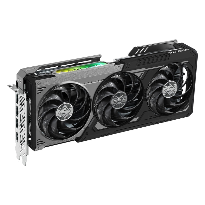 ASRock RX 9070 XT Steel Legend Dark 16GB GDDR6 Graphics Card
