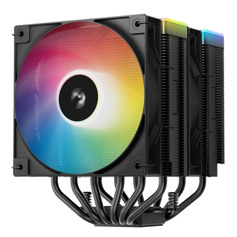 DeepCool AG620 BK ARGB V2 Dual-Tower CPU Air Cooler 120mm Fans - IT Supplies Ltd