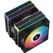 DeepCool AG620 BK ARGB V2 Dual-Tower CPU Air Cooler 120mm Fans - IT Supplies Ltd
