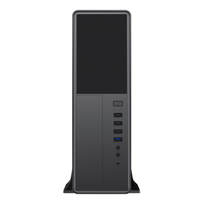 CiT S014C Slim Micro ATX Case with 300W PSU – USB Type-C, Compact