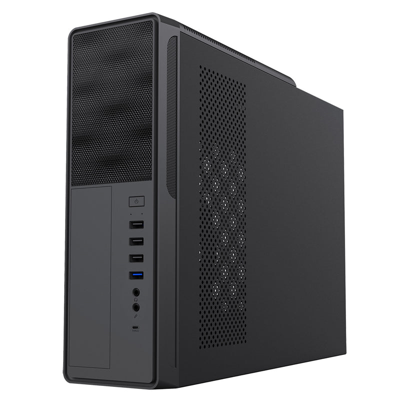 CiT S014C Slim Micro ATX Case with 300W PSU – USB Type-C, Compact - IT Supplies Ltd