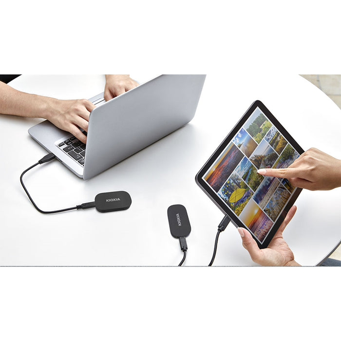 KIOXIA EXCERIA PLUS G2 1TB USB-C Portable SSD 1050MB/s