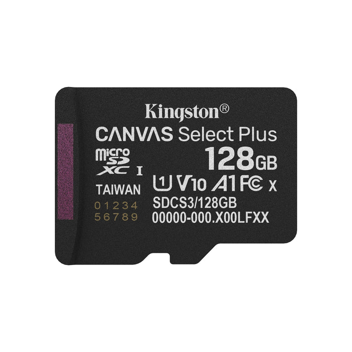 Kingston Canvas Select 128GB microSD Card with Adapter – 150MB/s