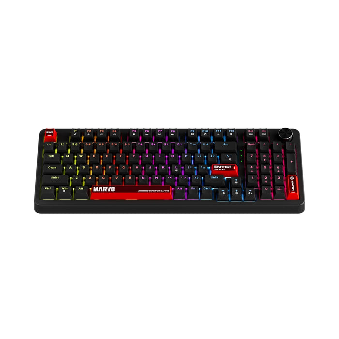 Marvo KG937 Arma 98 Mechanical Gaming Keyboard UK Hot Swap RGB