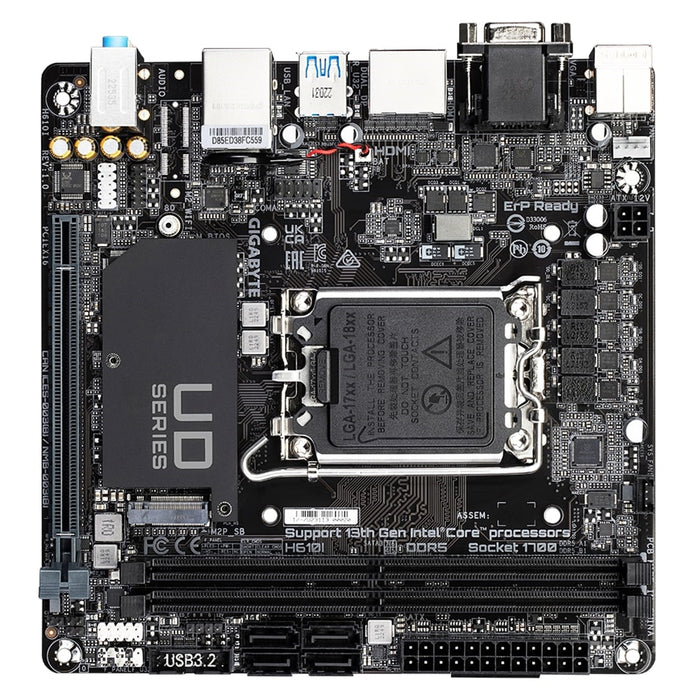 Gigabyte H610I Mini-ITX Intel 1700 Motherboard DDR5 M.2 HDMI DP