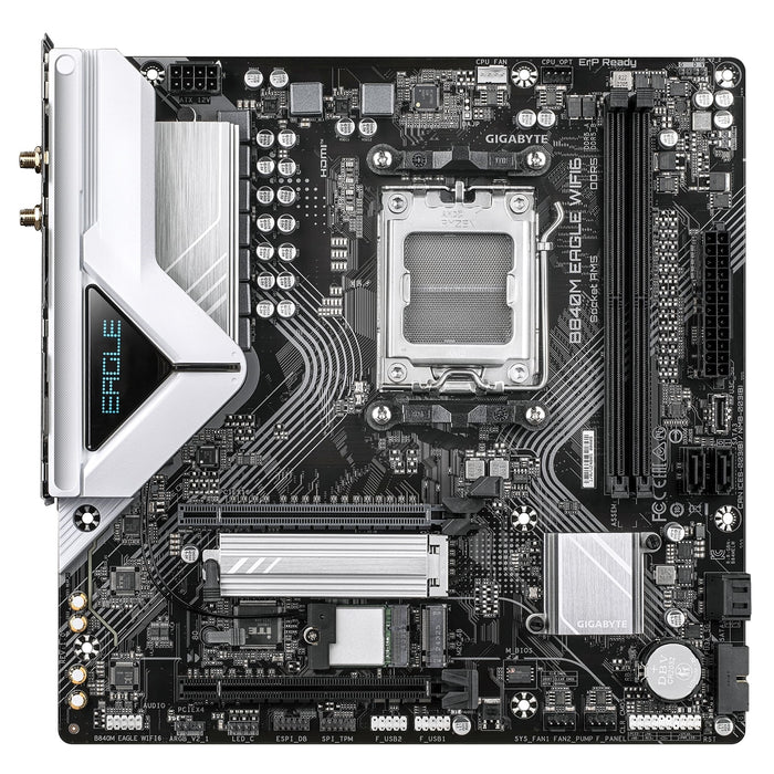 Gigabyte B840M EAGLE WIFI6 AMD AM5 Micro-ATX Motherboard – DDR5