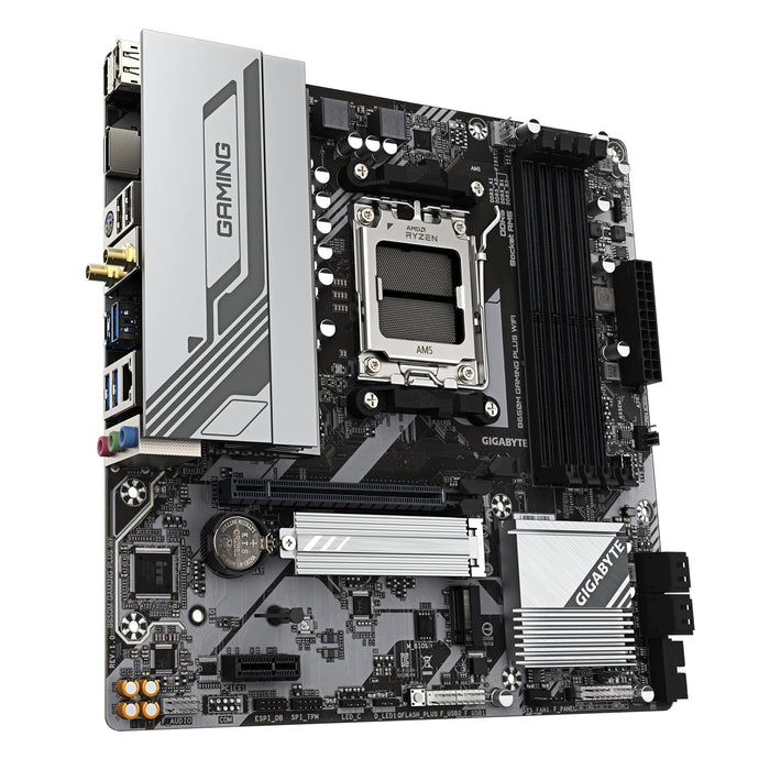Gigabyte B650M GAMING PLUS WIFI AMD AM5 Micro-ATX Motherboard – DDR5