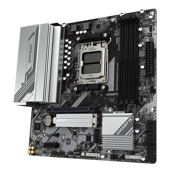 Gigabyte B650M GAMING PLUS WIFI AMD AM5 Micro-ATX Motherboard – DDR5