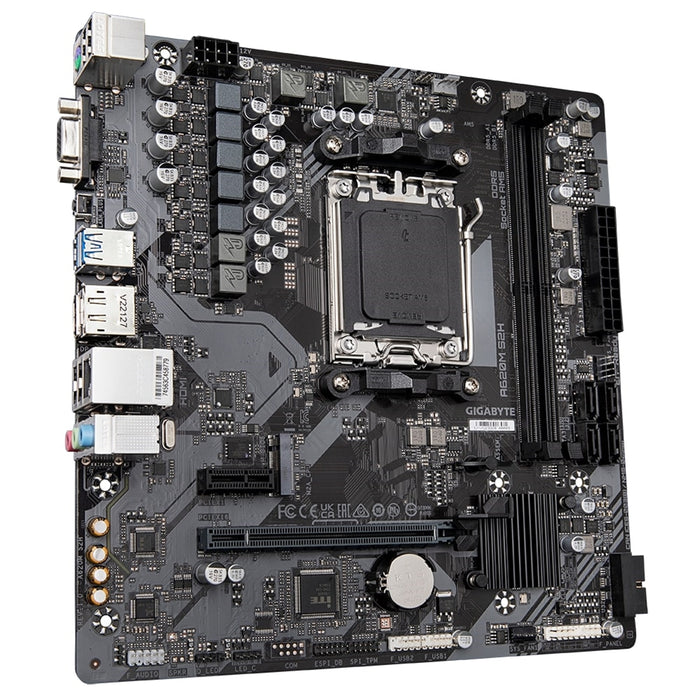 Gigabyte A620M S2H AM5 Micro-ATX Motherboard – 2x DDR5, 1x M.2, GbE LAN