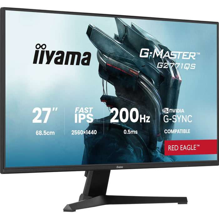 iiyama G2771QS-B1 27" QHD 200Hz IPS Gaming Monitor 0.5ms