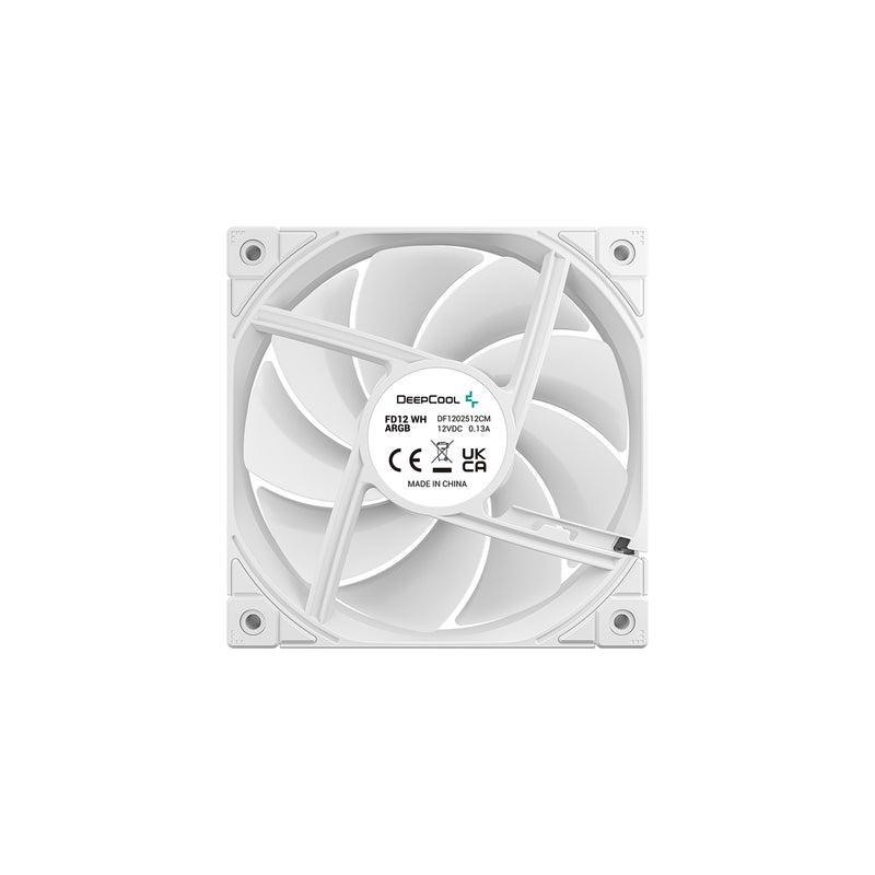 DeepCool FD12 120mm ARGB 3-in-1 Case Fan White – High Performance - IT Supplies Ltd