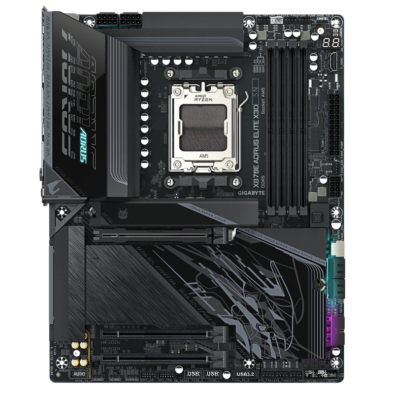 Gigabyte X870E AORUS ELITE X3D AM5 WiFi 7 USB4 ATX Motherboard