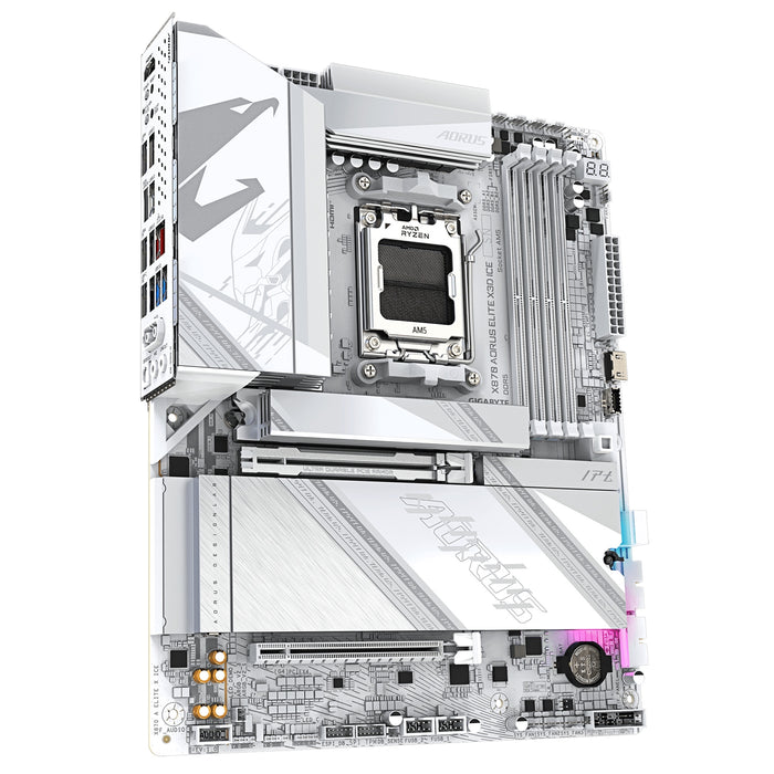 Gigabyte X870 AORUS ELITE X3D ICE AM5 ATX WiFi 7 DDR5 Motherboard