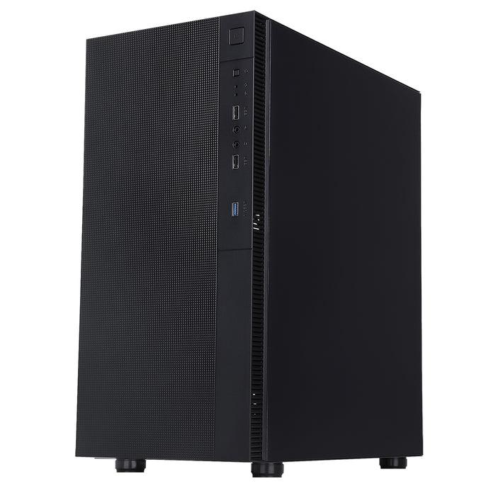 CiT Silent ES ATX Mid Tower Quiet PC Case Black