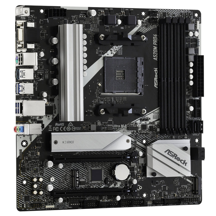 ASRock A520M Pro4 AM4 Micro-ATX DDR4 Motherboard