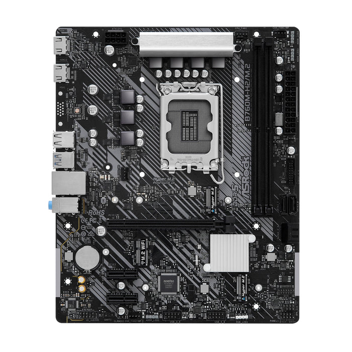 ASRock B760M-H2/M.2 Intel LGA1700 DDR5 Micro-ATX Motherboard
