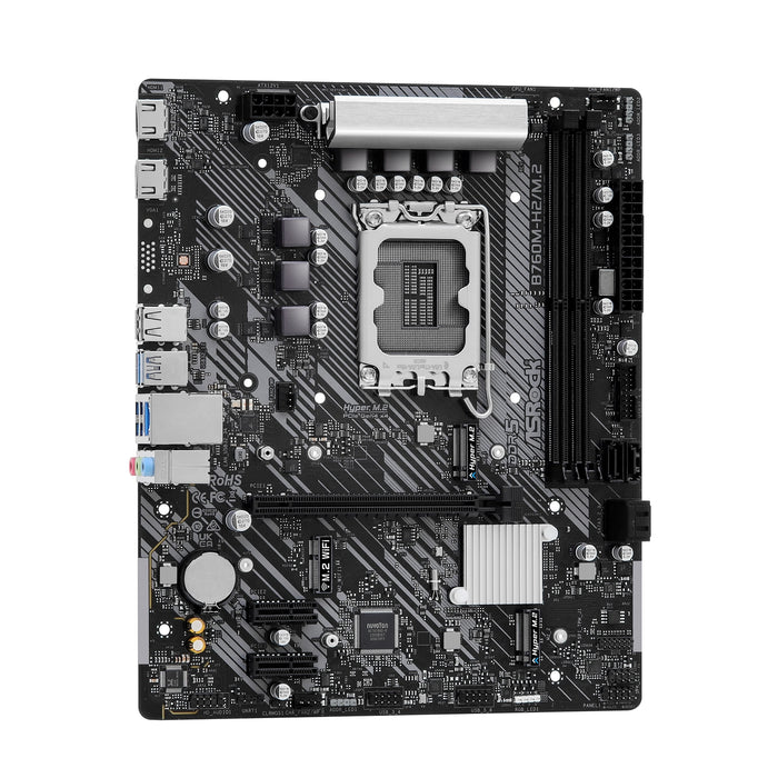ASRock B760M-H2/M.2 Intel LGA1700 DDR5 Micro-ATX Motherboard