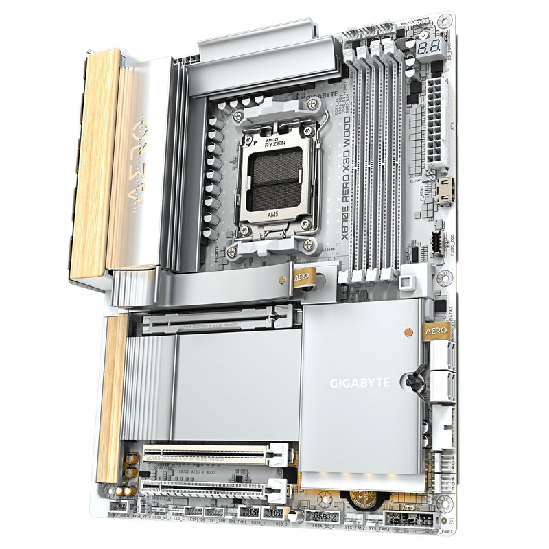 Gigabyte X870E AERO X3D WOOD AM5 WiFi 7 ATX Motherboard