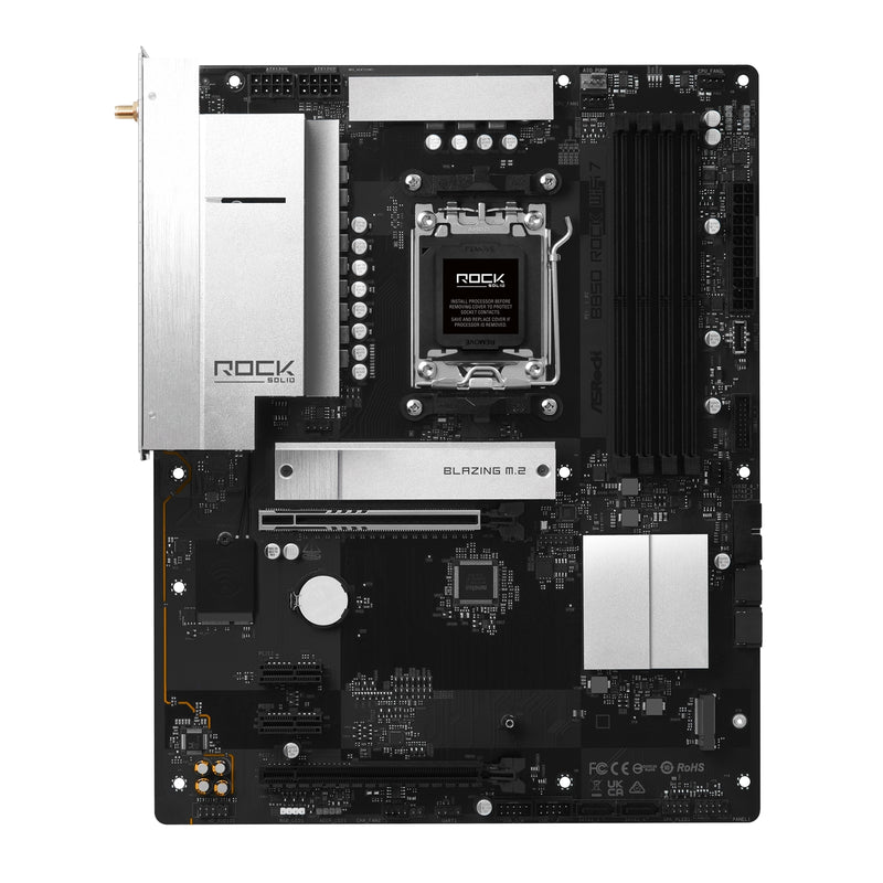 ASRock B850 Rock WiFi 7 AM5 ATX DDR5 Motherboard WiFi 7 PCIe 5.0