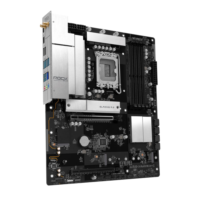 ASRock B860 Rock WiFi 7 Intel 1851 DDR5 ATX Motherboard, 4x DDR5, Wi-Fi 7