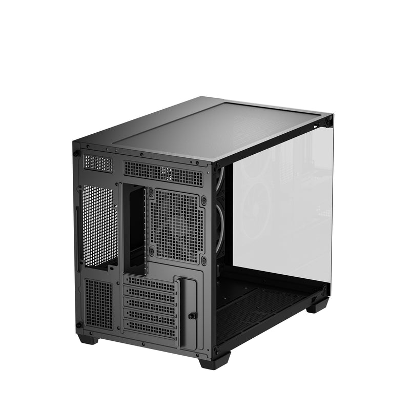 DeepCool CG330 3F ARGB Micro-ATX Dual Chamber Case Black