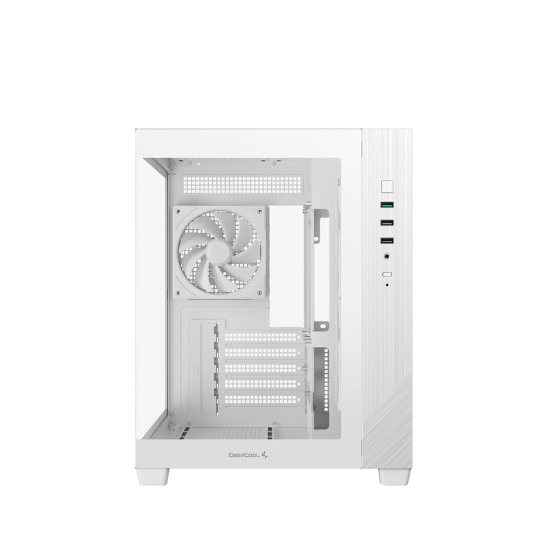 DeepCool CG330 3F ARGB Micro-ATX Case White with 3 ARGB Fans