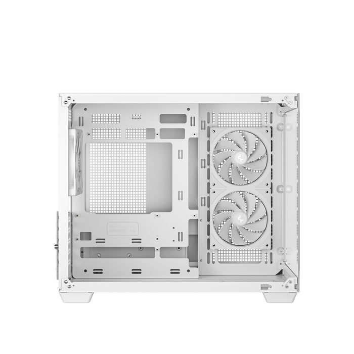 DeepCool CG330 3F ARGB Micro-ATX Case White with 3 ARGB Fans