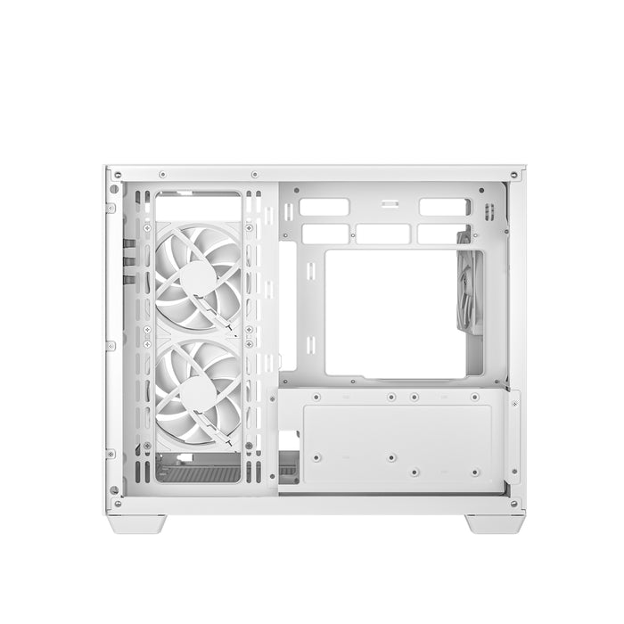 DeepCool CG330 3F ARGB Micro-ATX Case White with 3 ARGB Fans