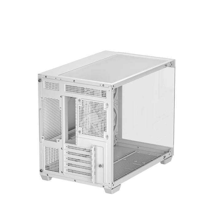 DeepCool CG330 3F ARGB Micro-ATX Case White with 3 ARGB Fans