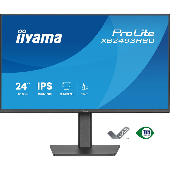 iiyama ProLite XB2493HSU-B1 24" IPS 120Hz Monitor FHD USB Hub