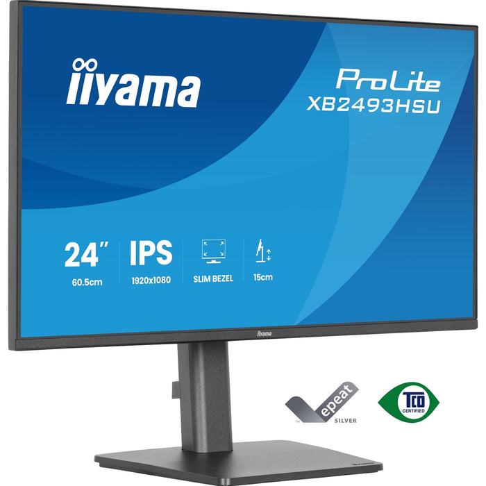 iiyama ProLite XB2493HSU-B1 24" IPS 120Hz Monitor FHD USB Hub