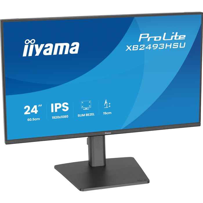 iiyama ProLite XB2493HSU-B1 24" IPS 120Hz Monitor FHD USB Hub